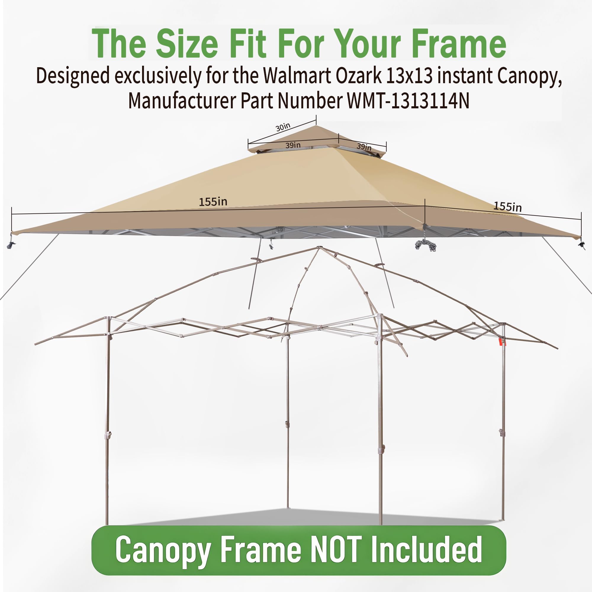 SCOMANAGE Canopy Cover with UV Protection Feature