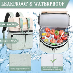 Scothen Backpack Cooler compartments showing hot and cold separation
