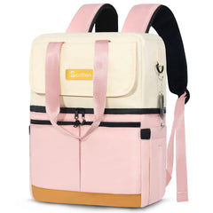 Scothen Backpack Cooler front view in pink