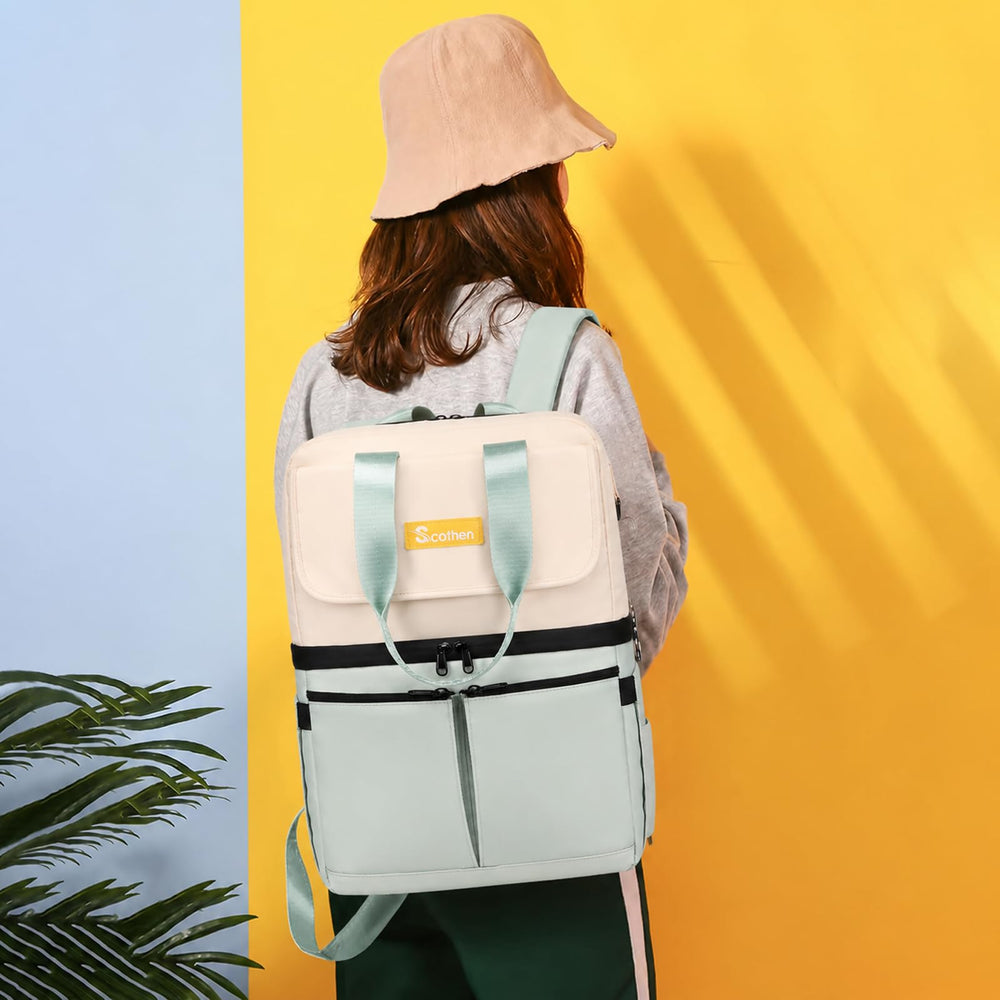 Scothen Backpack Cooler in stylish Bean Green colour