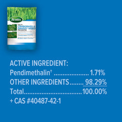 Scotts Halts Crabgrass & Grassy Weed Preventer granules close-up