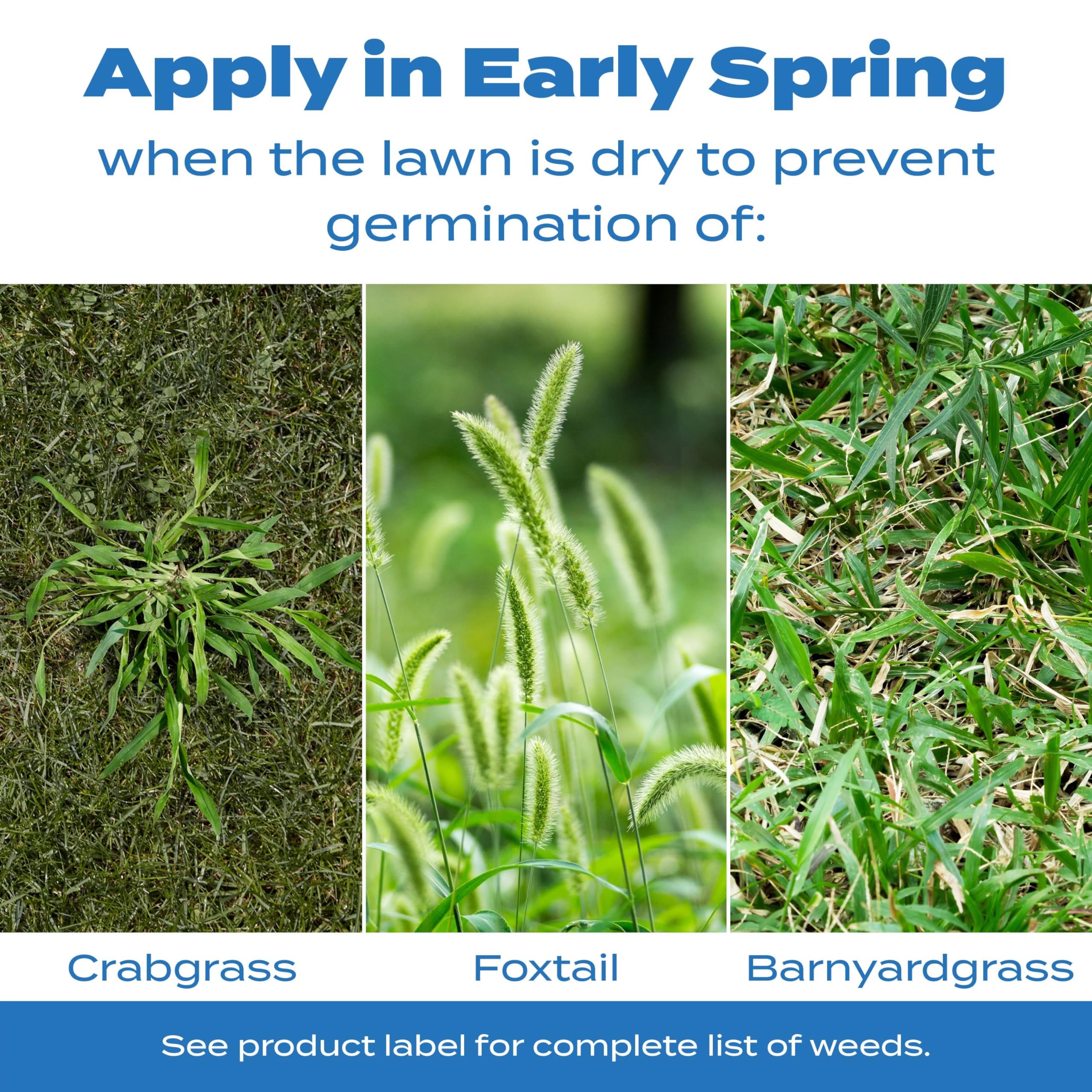 Scotts Halts Crabgrass & Grassy Weed Preventer usage instructions