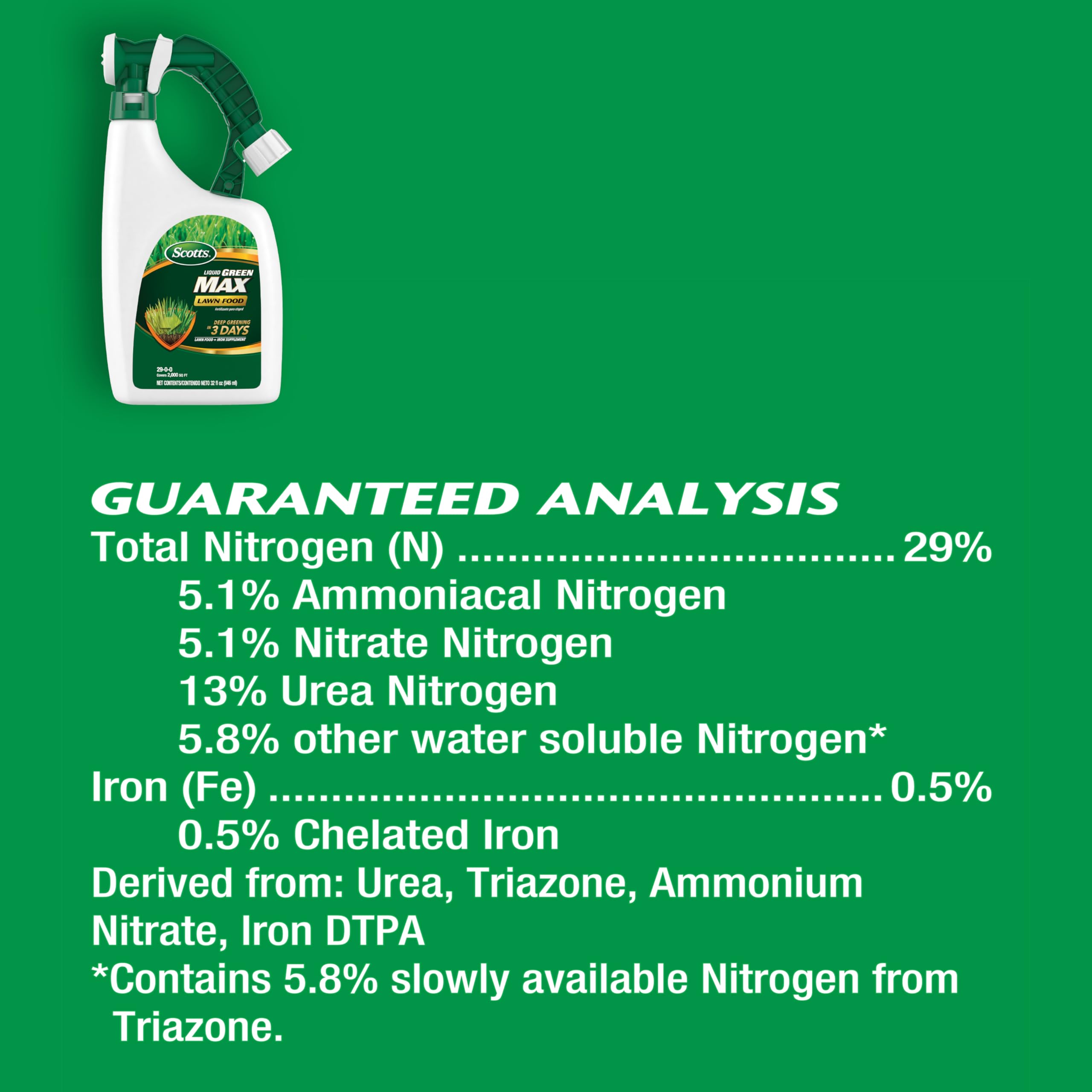 Scotts Liquid Green Max Lawn Food application nozzle close-up