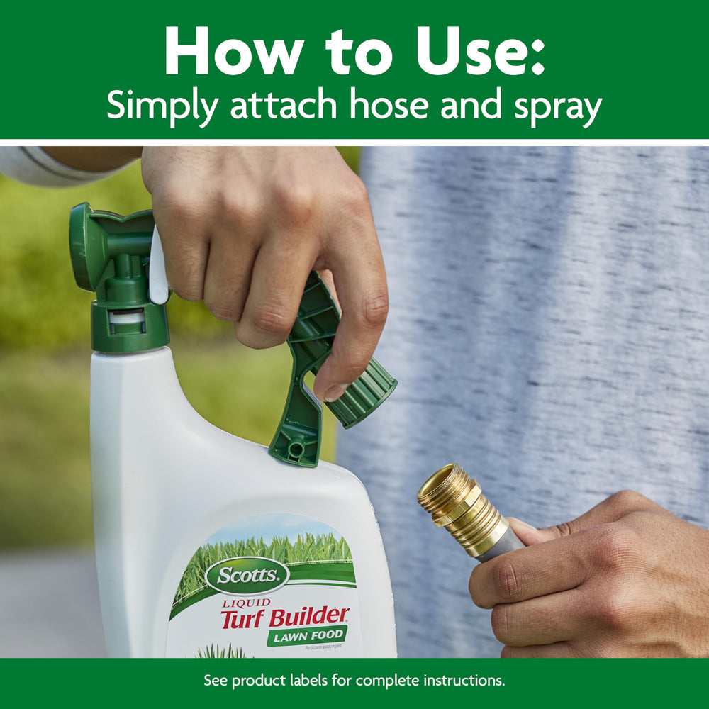 Scotts Liquid Turf Builder 2 Step Lawn Care in garden setting