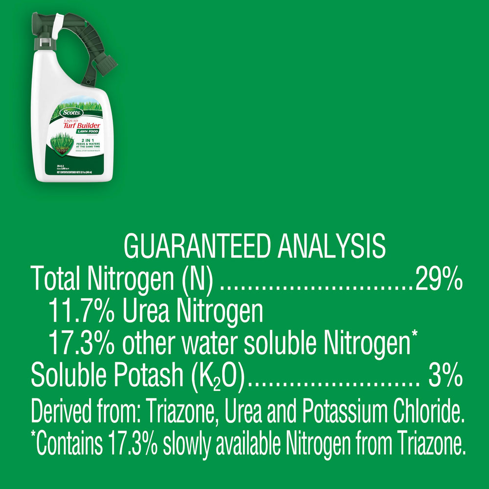 Scotts Liquid Turf Builder with Plus 2 Weed Control 32 oz container