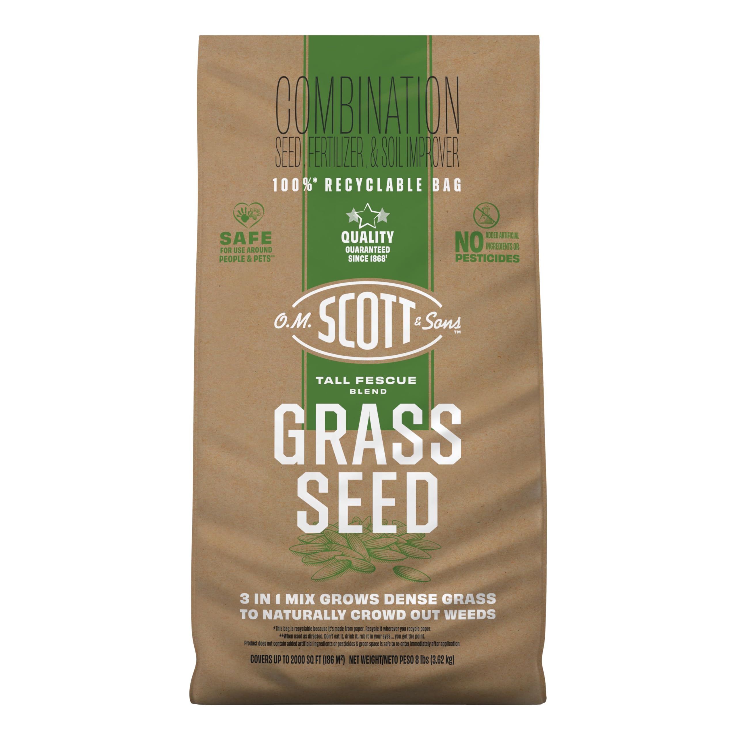 Scotts Tall Fescue Blend Grass Seed 8 lbs front view