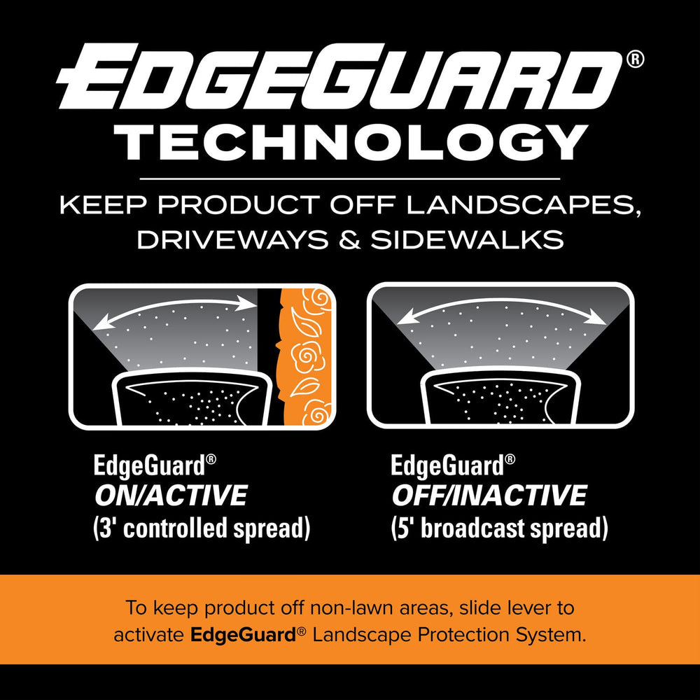 Scotts Turf Builder EdgeGuard Mini Broadcast Spreader packaging