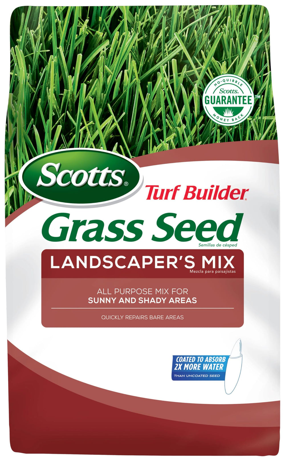 Scotts Turf Builder Grass Seed Landscaper's Mix 7 lbs bag front view