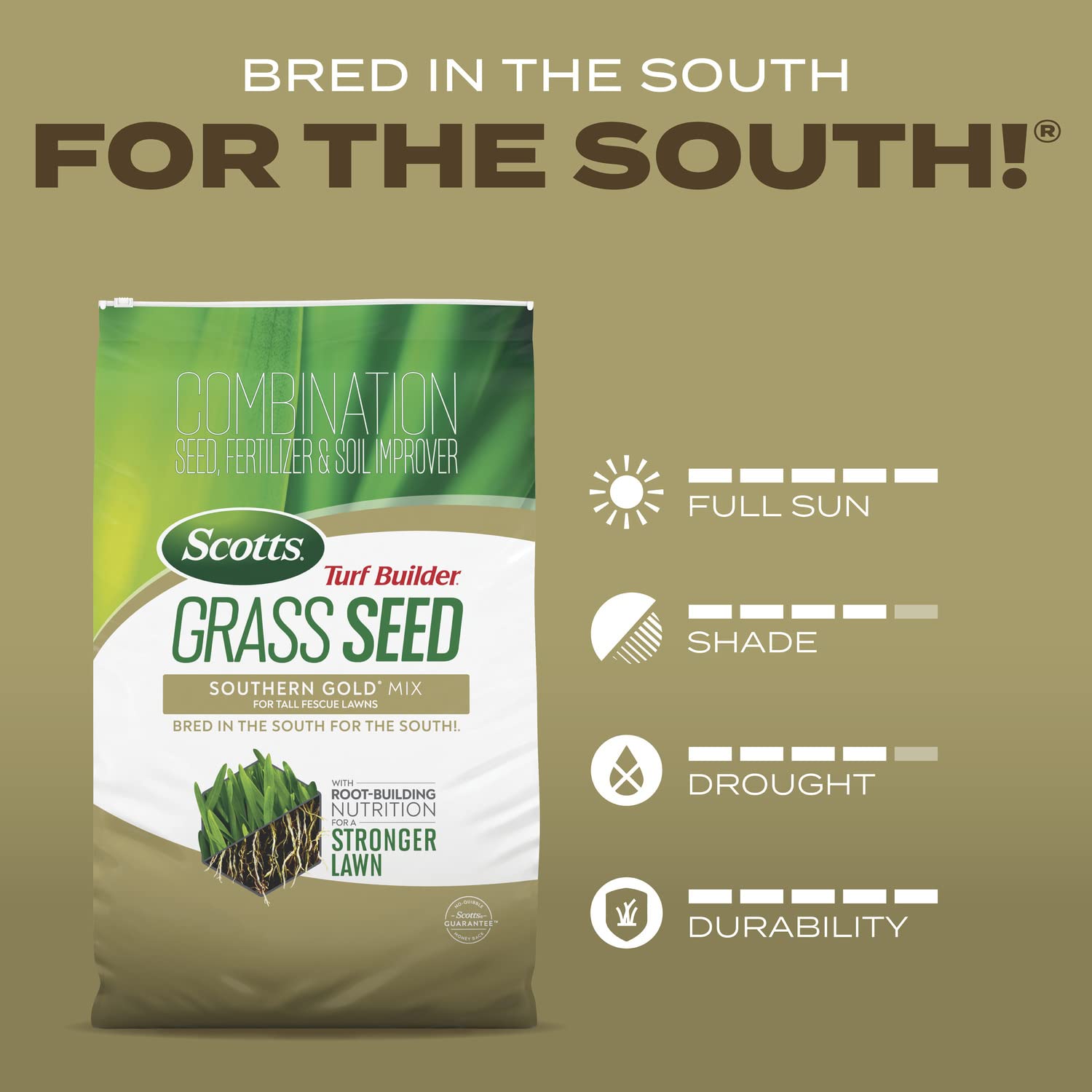 Scotts Turf Builder Grass Seed Southern Gold Mix usage instructions