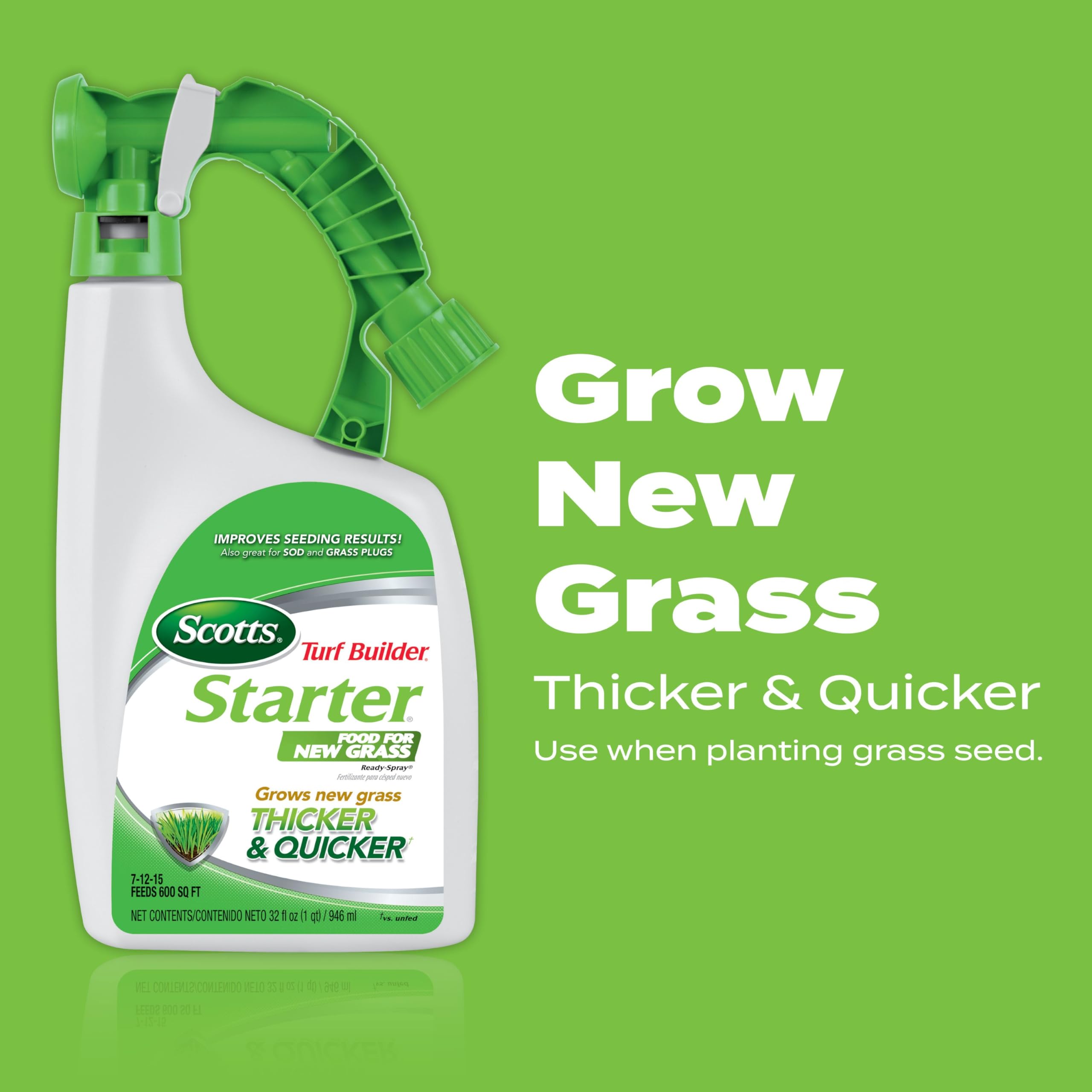 Scotts Turf Builder Starter Food 32 fl oz bottle side view