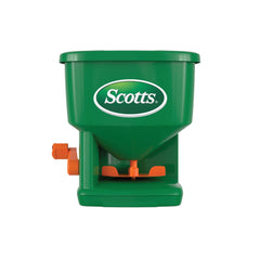 Scotts Whirl Hand-Powered Spreader green model front view