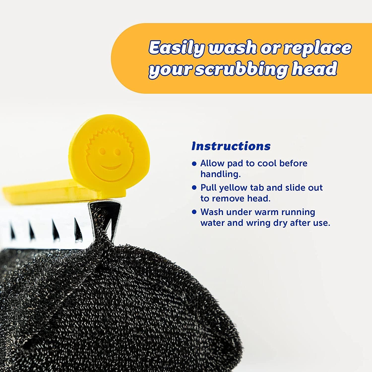 Scrub Daddy BBQ Daddy in use with grill grates