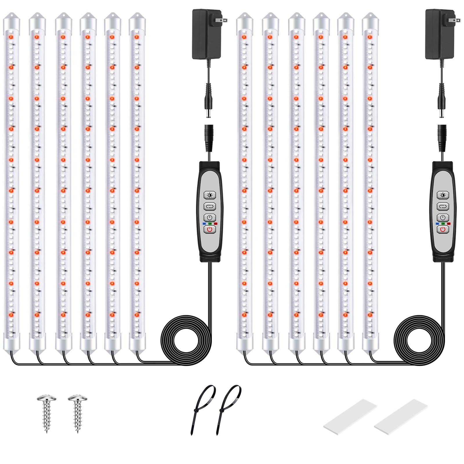 SDOVUERC 16'' 6 Bars Grow Light Strips front view
