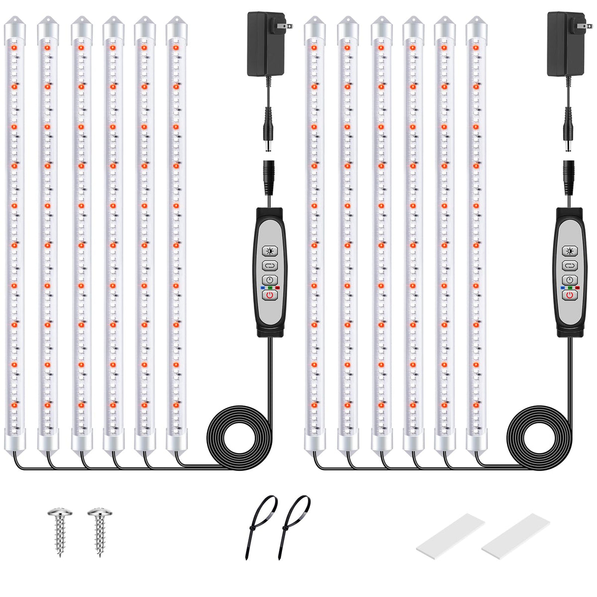 SDOVUERC 16'' 6 Bars Grow Light Strips front view