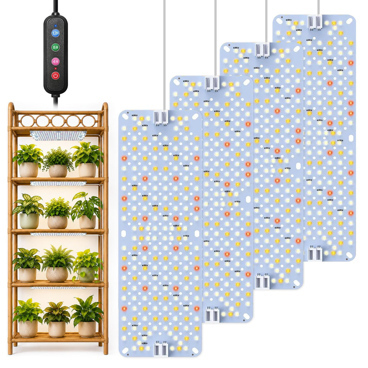 SDOVUERC Full Spectrum Grow Panel Light front view