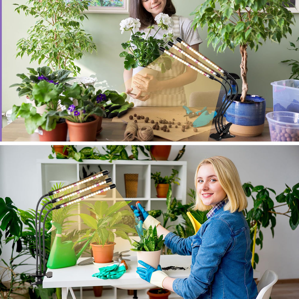 SDOVUERC grow light with plants in a home setting
