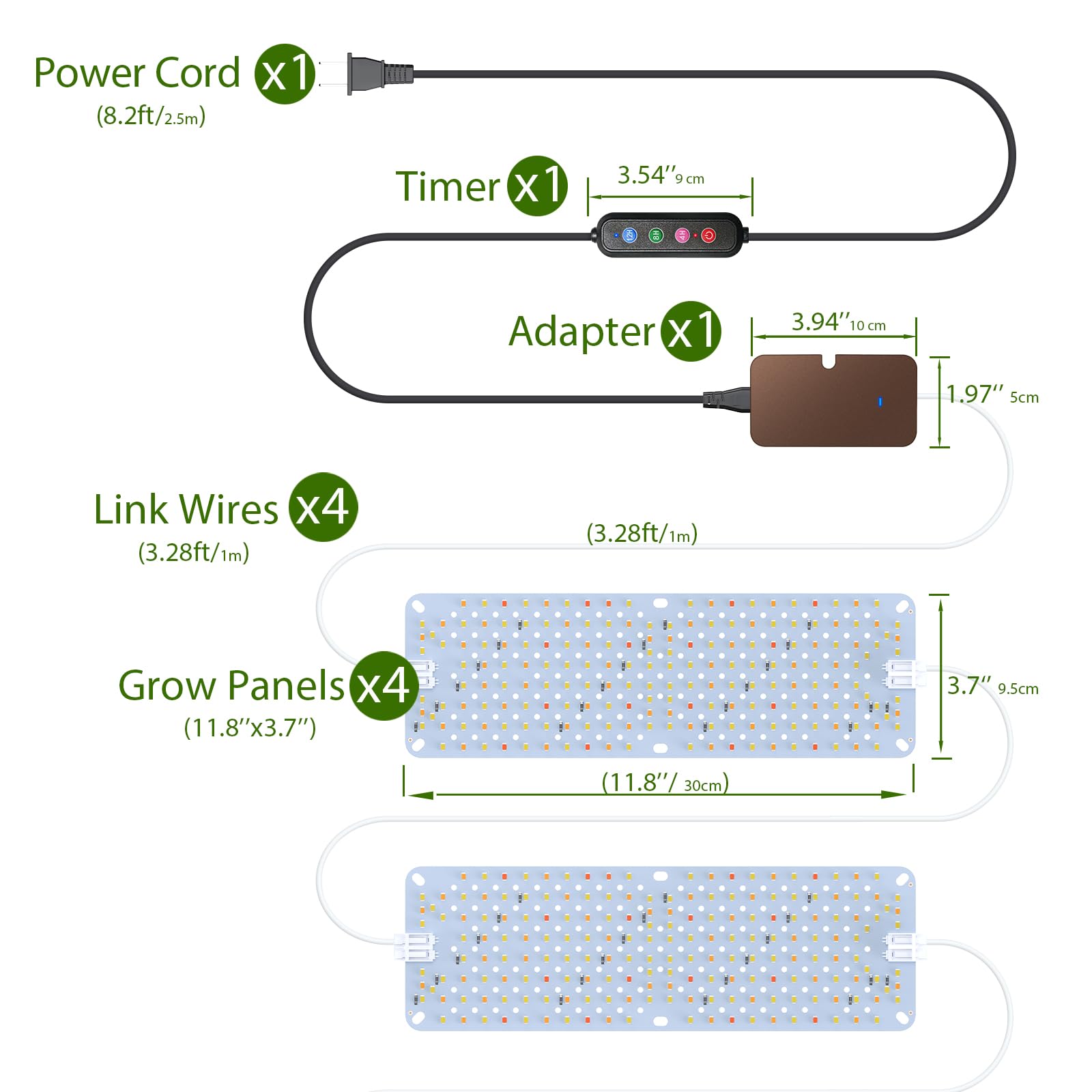 SDOVUERC Grow Light with timer function