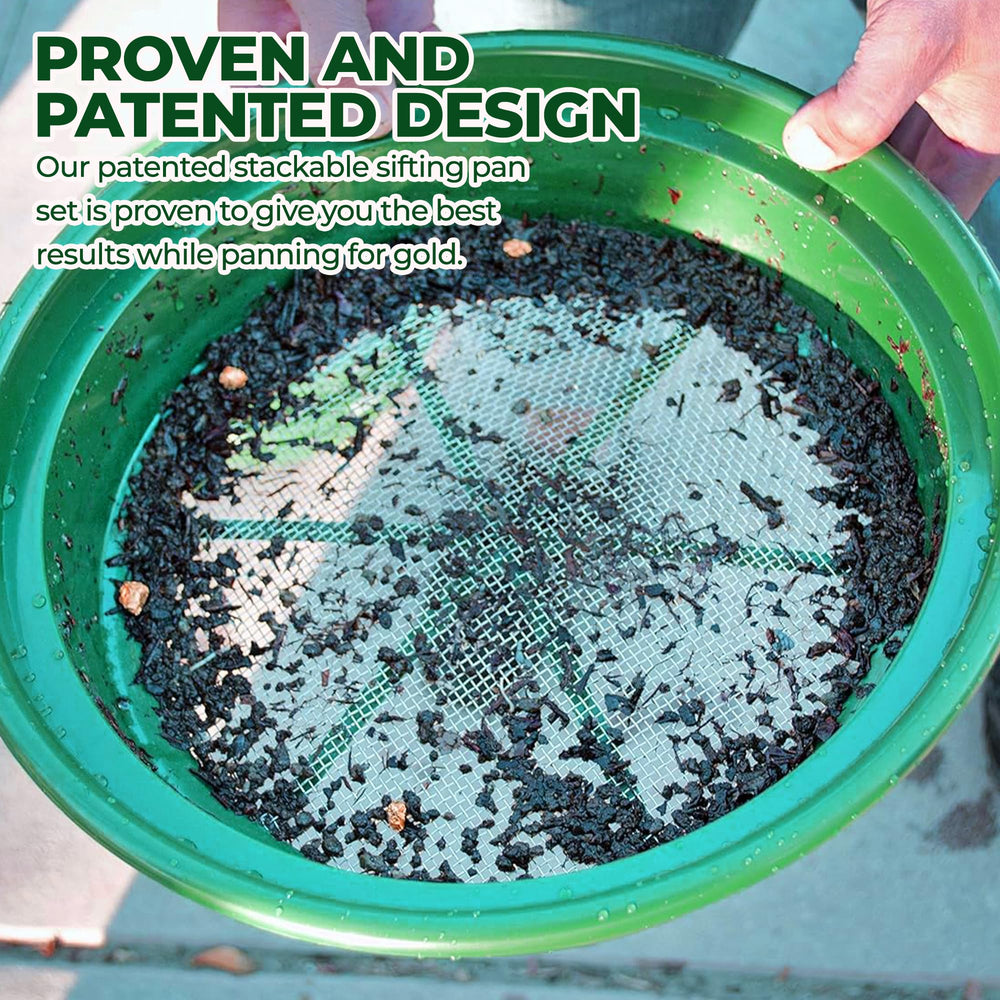 SE Classifier Pan with gold panning tools