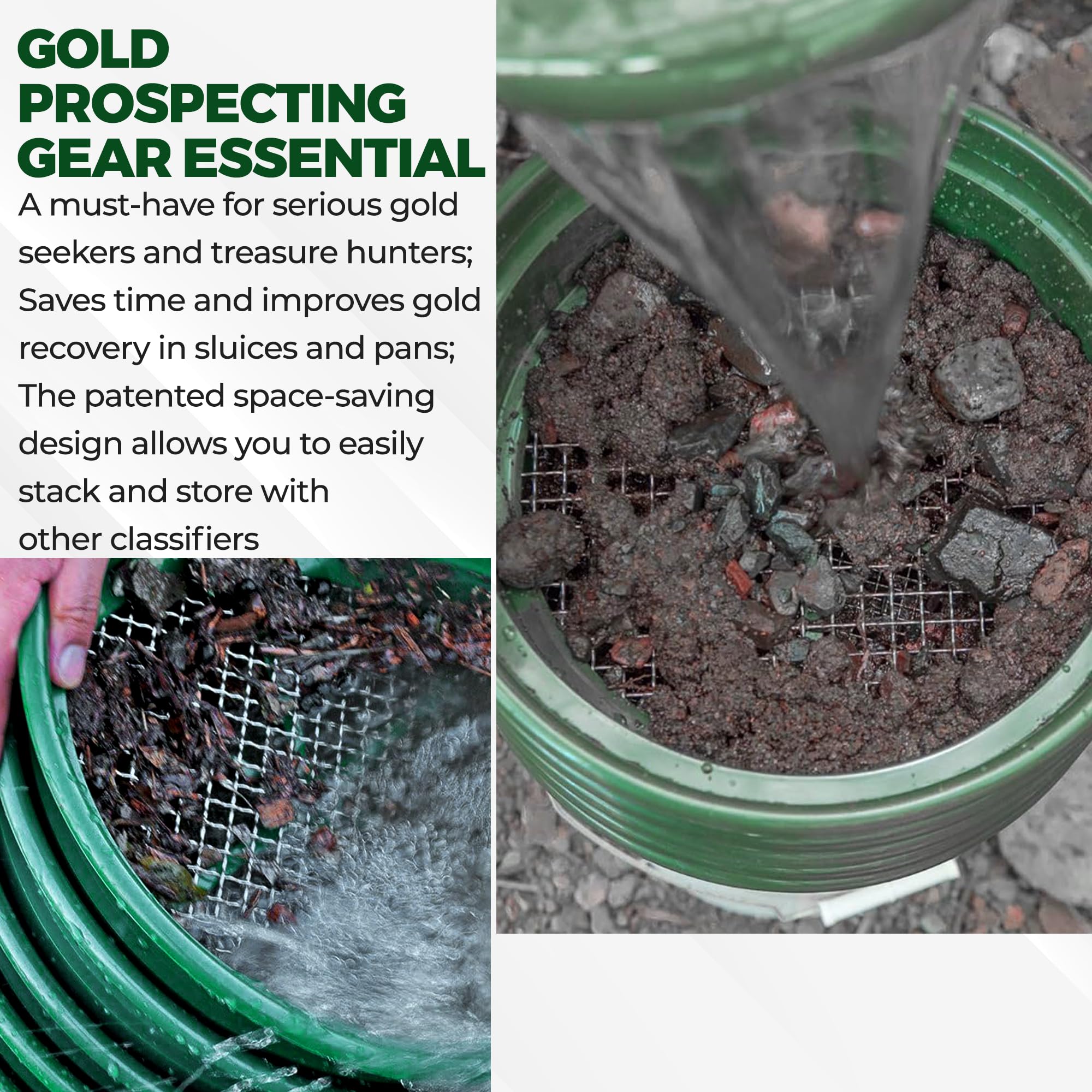 SE Gold Prospecting Pan showing its lightweight design