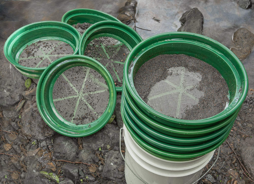 SE sifting pan with durable stainless steel mesh