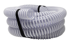 Sealproof 12 FT pool filter connection hose clear front view