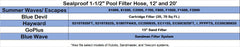 Sealproof Pool Filter Hose in use at above ground pool