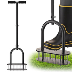 seasky Lawn Aerator front view with 15 solid steel spikes