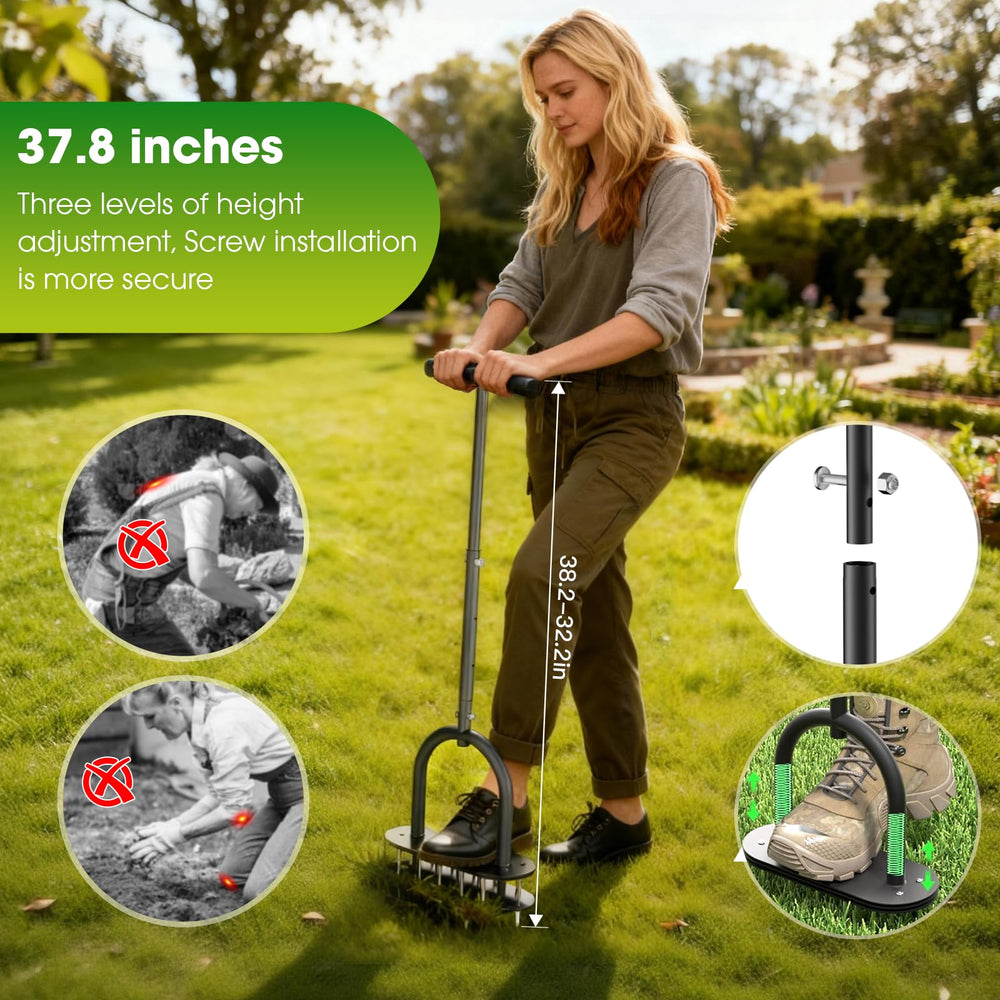 seasky Lawn Aerator in use on a lawn