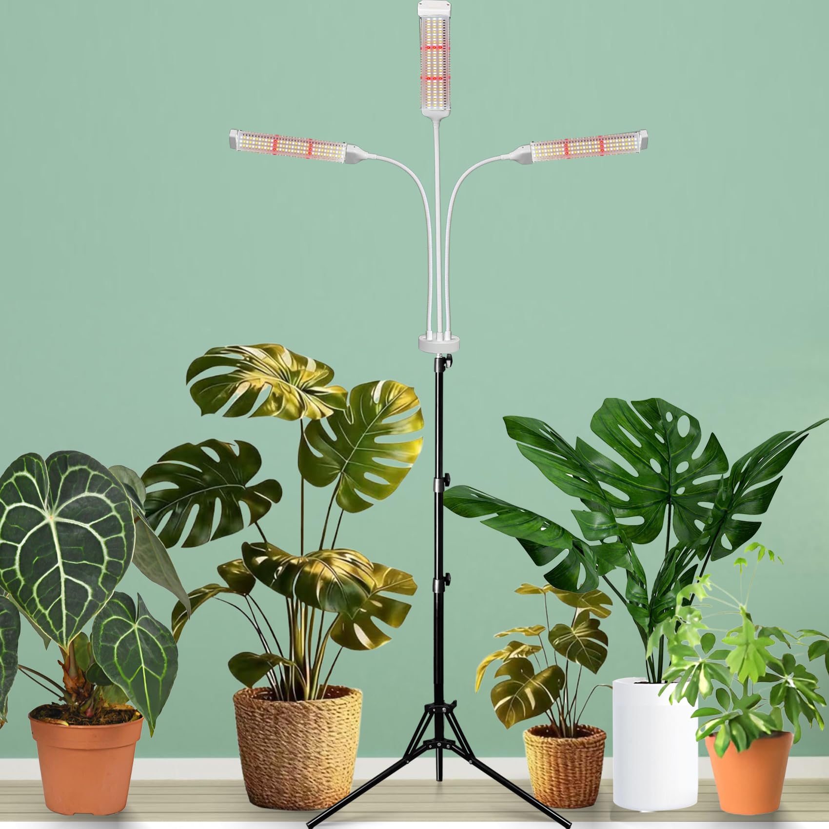 Secefeao LED Grow Light with adjustable tripod stand