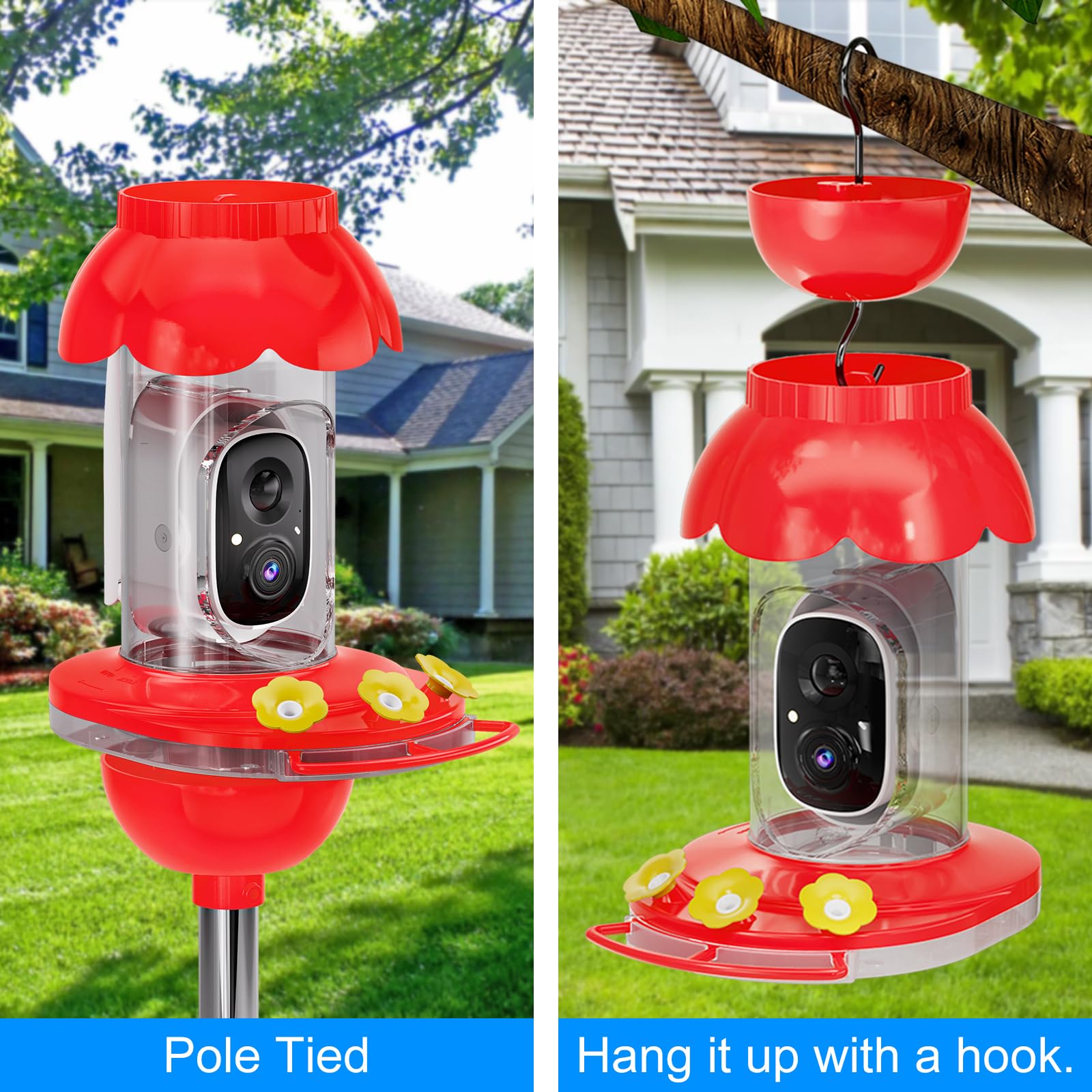 SECUHOME hummingbird feeder with cleaning accessories