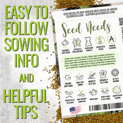 Seed Needs Black Pansy Seeds - two packets displayed side by side
