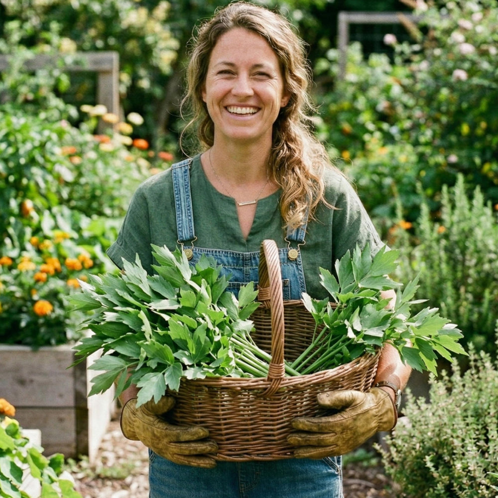 Seed Needs Lovage seeds stored in a moisture-resistant package