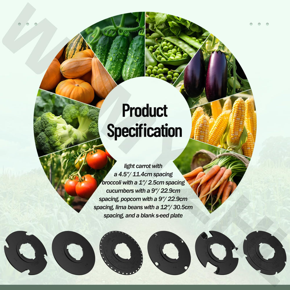 Seed plate set dimensions and specifications