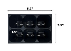 Seed starter trays with plant stakes for labeling seedlings