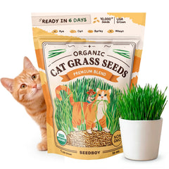 Seedboy Organic Cat Grass Seeds 16 oz front view