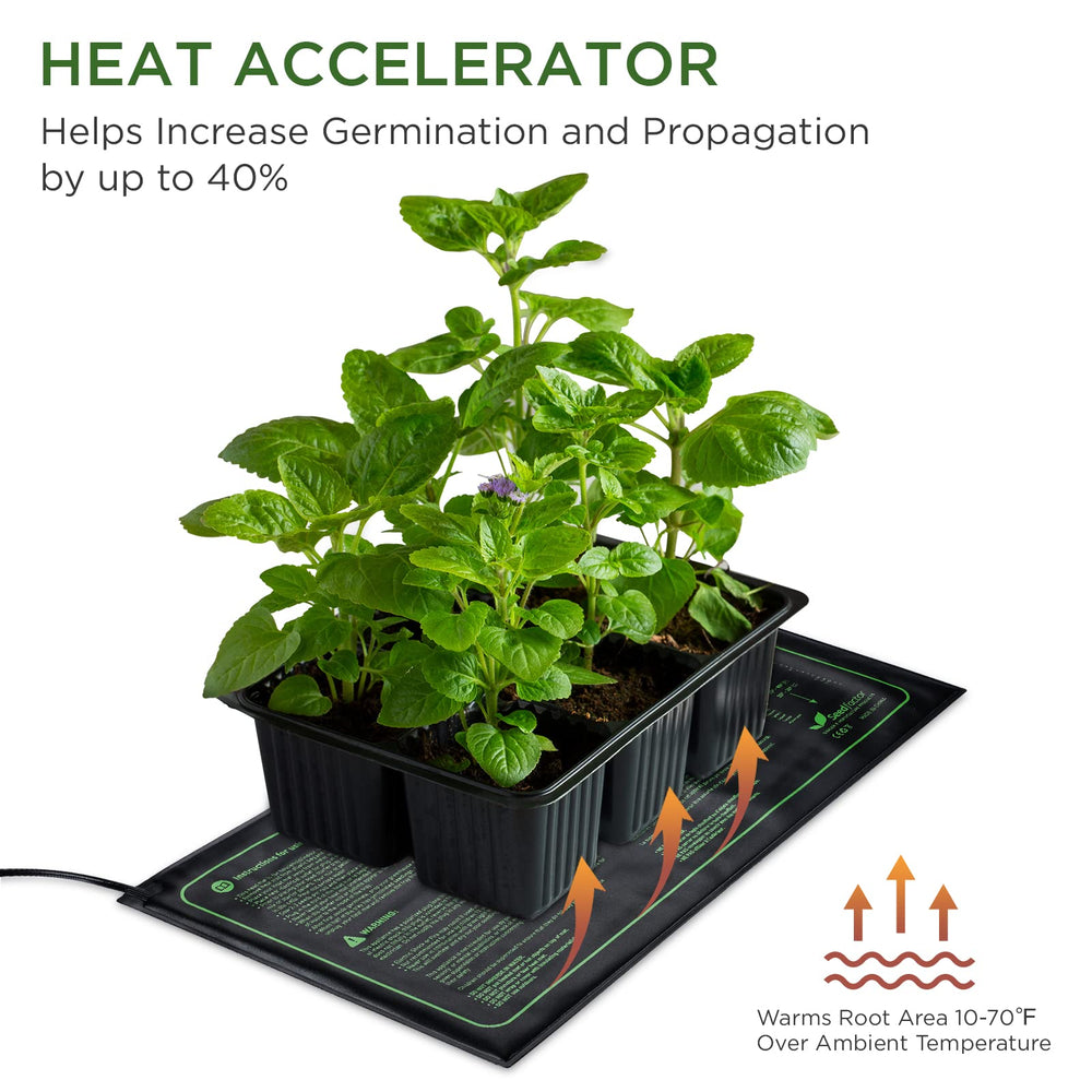 Seedfactor Seedling Heat Mat specifications label