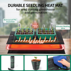 Seedling heat mat for consistent warming
