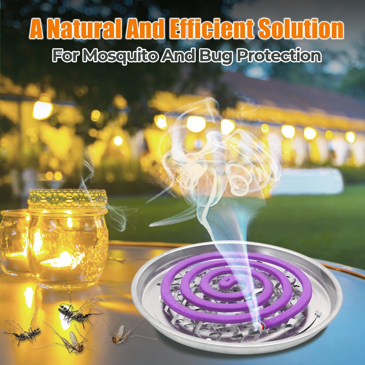 SEEKDIT purple mosquito repellent coil burning