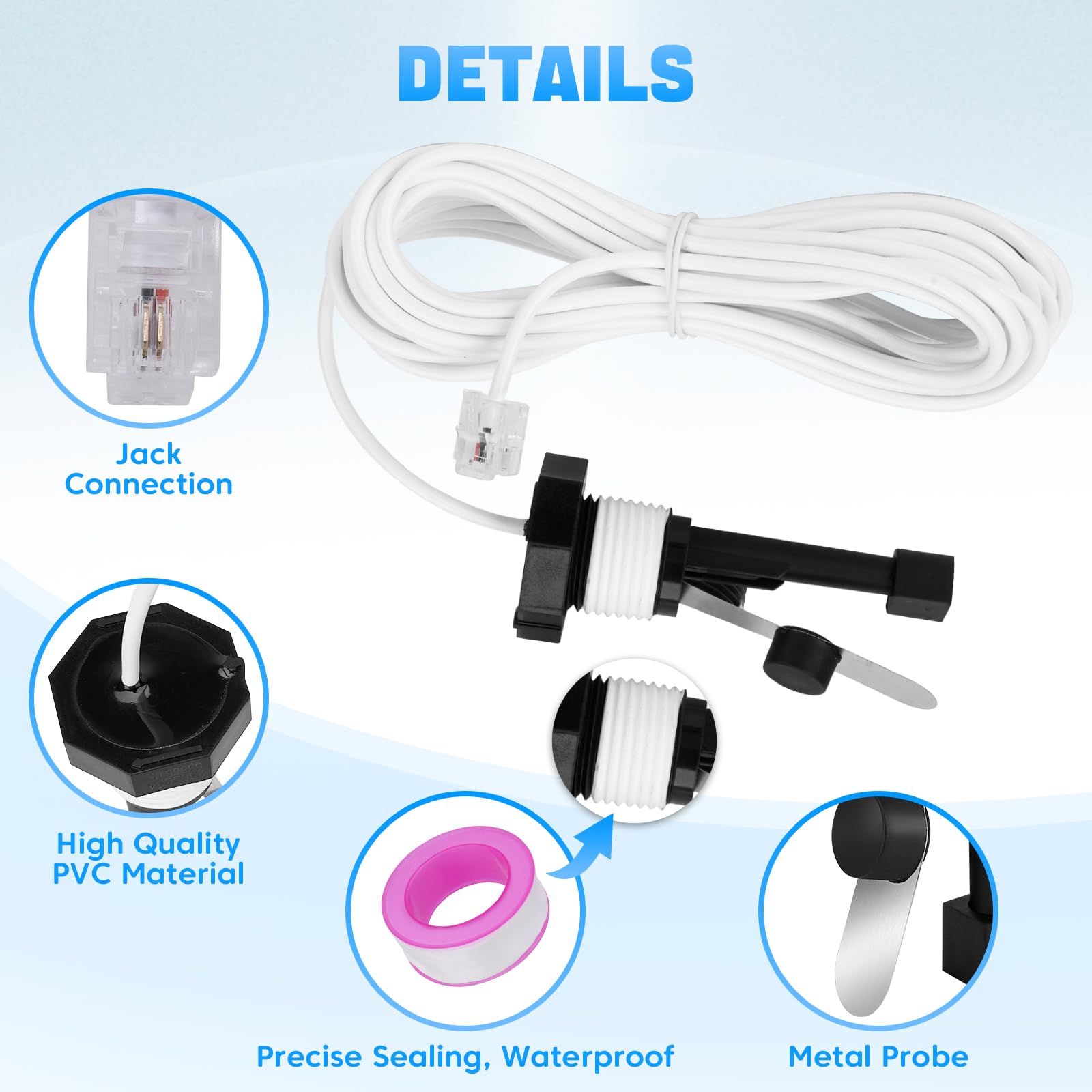 Sejaede GLX-FLO-RP flow switch with connection cable
