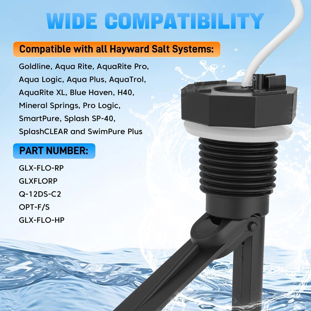 Sejaede Pool Flow Switch Assembly with 15ft cable