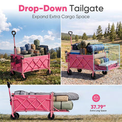 Sekey Collapsible Wagon with cargo floor extended