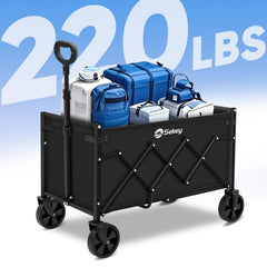 Sekey Lightweight Collapsible Wagon side view showing wheels