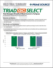 Select Source Triad QC Select 3-Way Herbicide side view showing label details