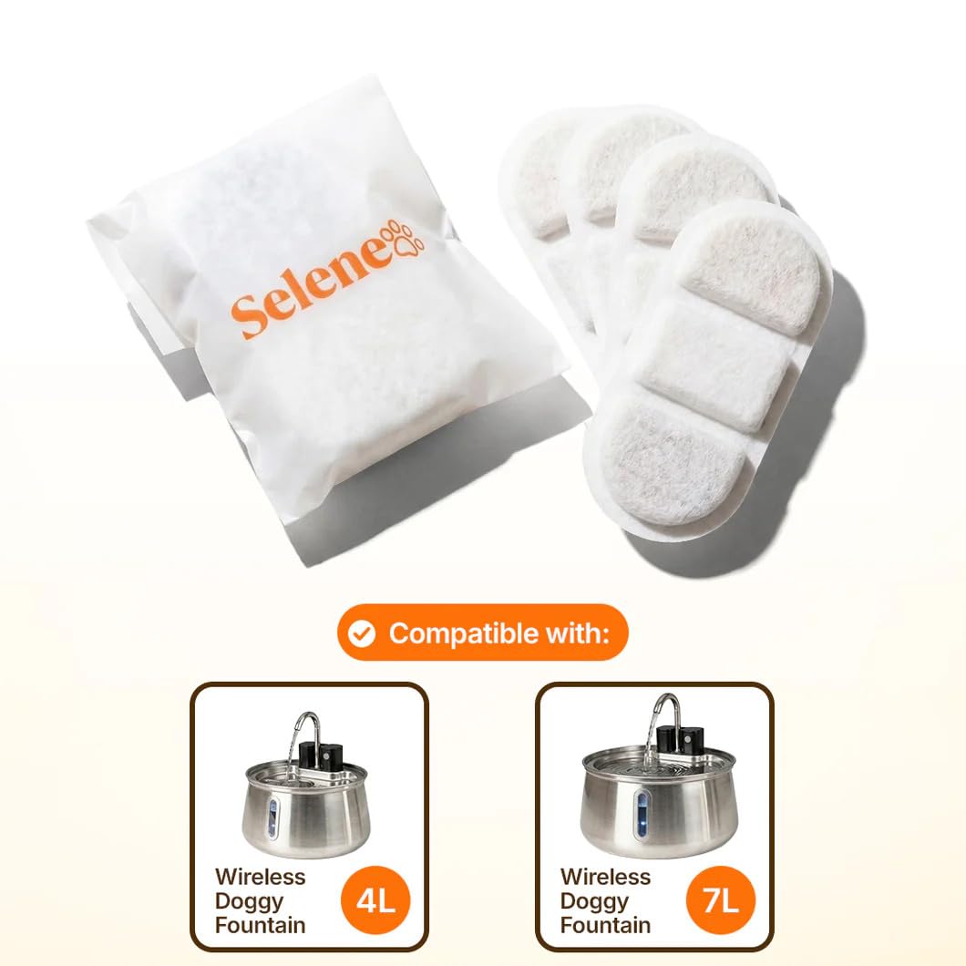 SELENEPETS Selene Wireless filter showing 4-layer filtration design