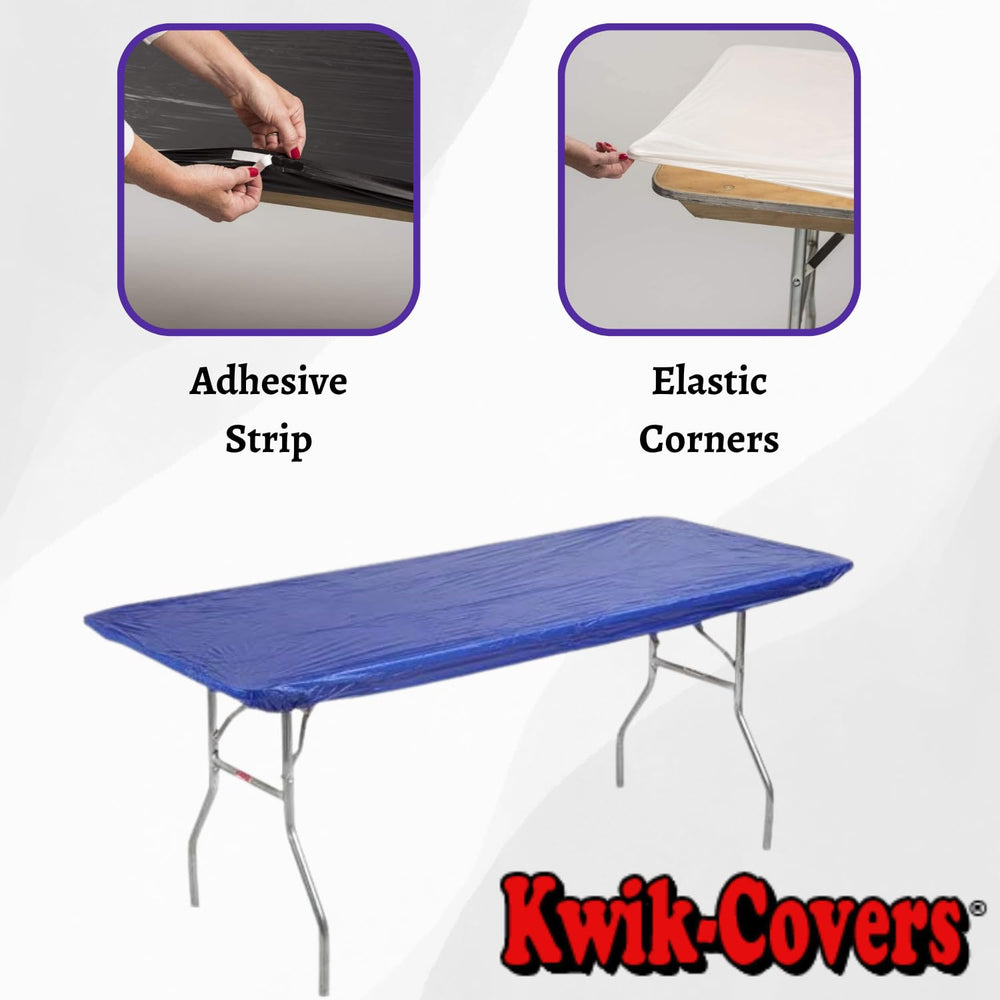 Self-adhesive tape strip included with Kwik-Covers