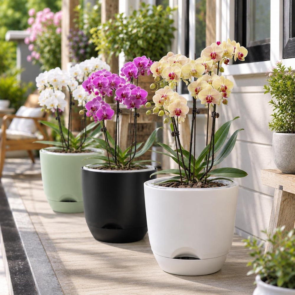 Self-watering feature of QCQHDU Orchid Pot with water storage
