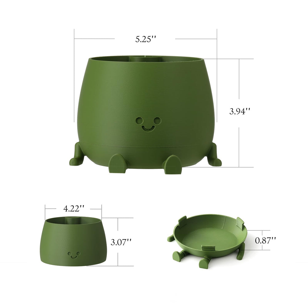 Self-watering feature of TOPOLA Happy Face Planter