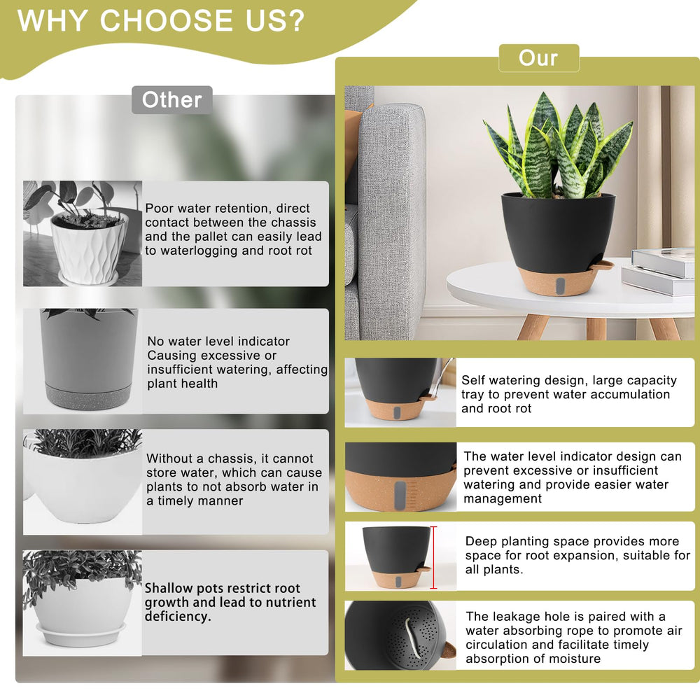 Self watering feature of WEICHENGXING pot