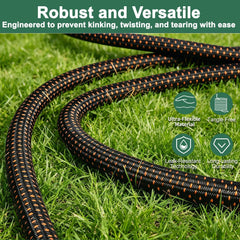 Semifrut garden hose lightweight design coiled for storage