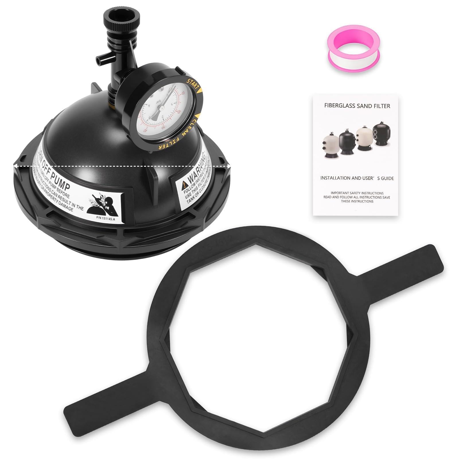 semkalo 6-inch tank lid kit front view with included components